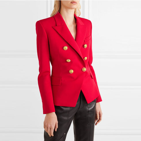 Lapel Collar Coat Long Sleeve Women's Blazers Jackets