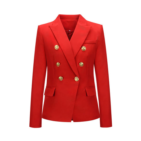 Lapel Collar Coat Long Sleeve Women's Blazers Jackets