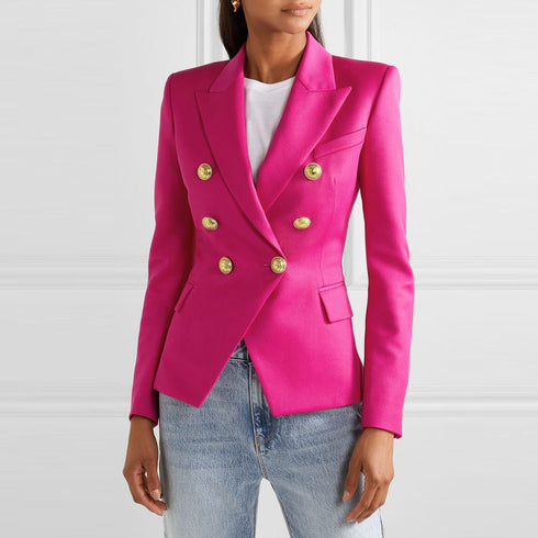 Lapel Collar Coat Long Sleeve Women's Blazers Jackets