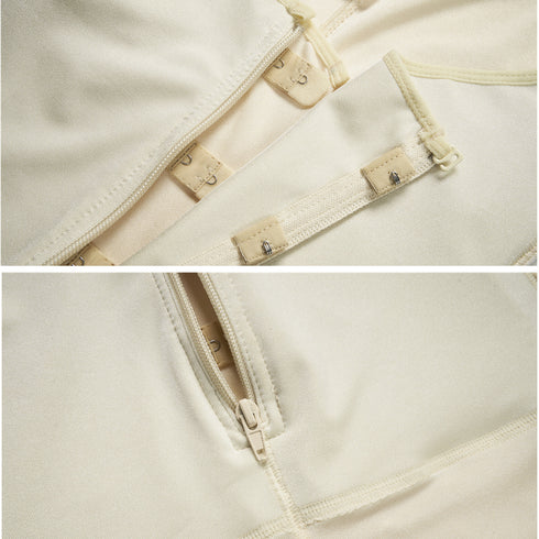 Latex Women's Open Bust Thigh Slimmer Training Body Shaper