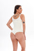 Latex Women's Thong Panty Open Bust Body Shapewear Fajas