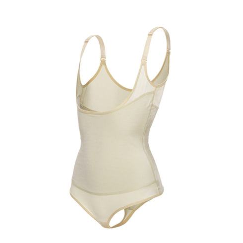 Latex Women's Thong Panty Open Bust Body Shapewear Fajas