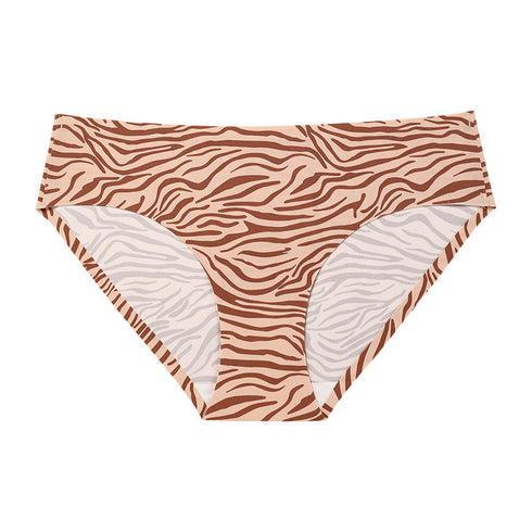 Leopard Letter Print Sport Women's Briefs Panties