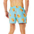 Lightweight Men's Loose Fit Funny Printed Quick Dry Swim Shorts