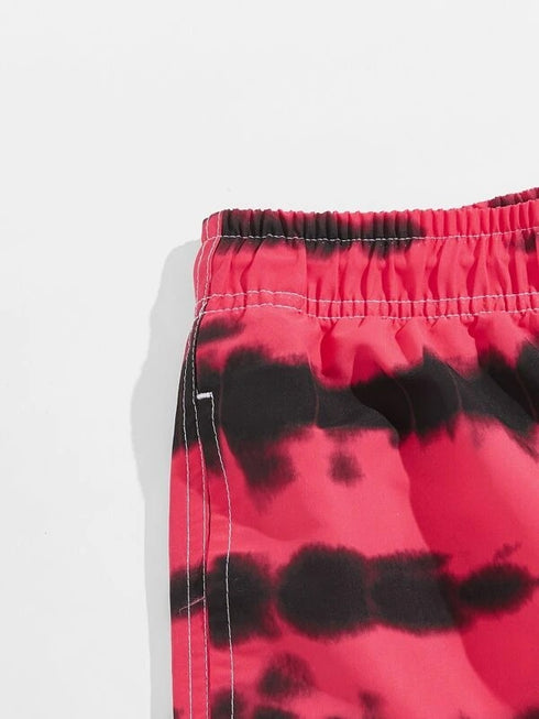 Lightweight Men's Loose Fit Funny Printed Quick Dry Swim Shorts