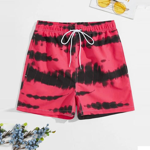 Lightweight Men's Loose Fit Funny Printed Quick Dry Swim Shorts