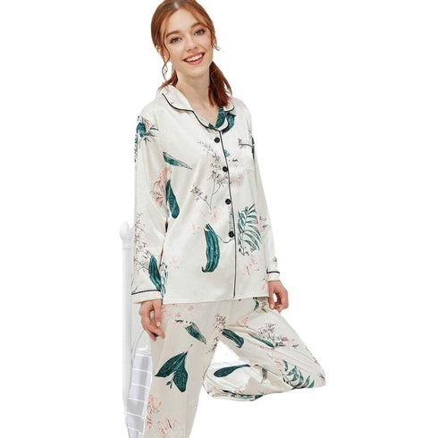 Long Sleeve Sleepwear Women's Loungewear Pant Pajama Sets