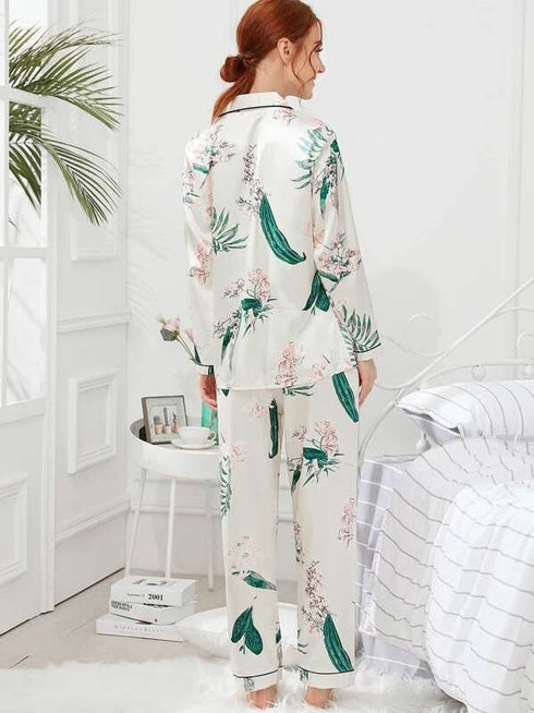 Long Sleeve Sleepwear Women's Loungewear Pant Pajama Sets