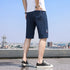 Loose Elasticity Comfy Plus Size Denim Shorts For Men