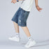 Loose Mid Waisted Plus Size Denim Shorts For Men