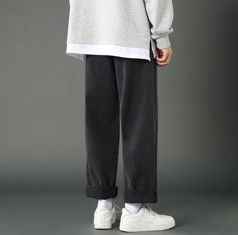 Loose Straight Fit Denim Jeans Pants for Men