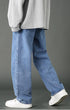 Loose Straight Fit Denim Jeans Pants for Men