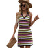 Loose Women's Beach Bikini Halter Knit Dresses
