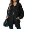 Loose Women's Long Sleeve Pure Color Coat Outwear