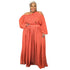 Loose Women's Plus Size One Shoulder Strap Full Dresses