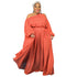 Loose Women's Plus Size One Shoulder Strap Full Dresses