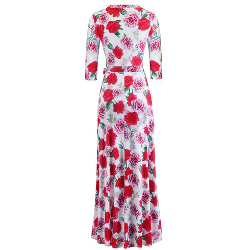 Loose Women's Plus Size Stylish Print Style Dresses