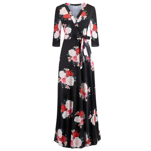 Loose Women's Plus Size Stylish Print Style Dresses
