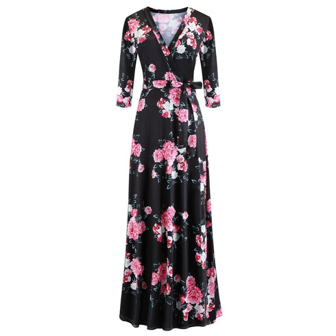 Loose Women's Plus Size Stylish Print Style Dresses
