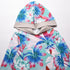 Loose Women's Tunics Flower Printed Hoodie Top