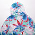 Loose Women's Tunics Flower Printed Hoodie Top