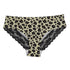 Low Waist Women's Lace Briefs Panties Leopard Print Underpants