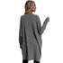 Medium Length Sweater Long Sleeves Women's Open Front Coat