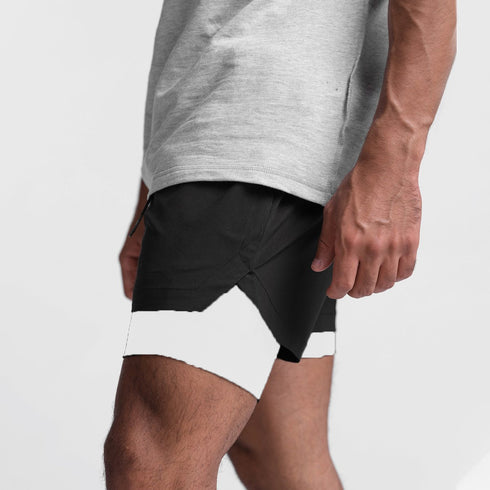 Men's 2-in-1 Quick Drying Breathable Active Training Cycling Shorts
