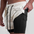 Men's 2 in 1 Active Running Shorts with Phone Pockets