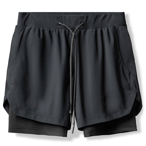 Men's 2 in 1 Active Running Shorts with Phone Pockets