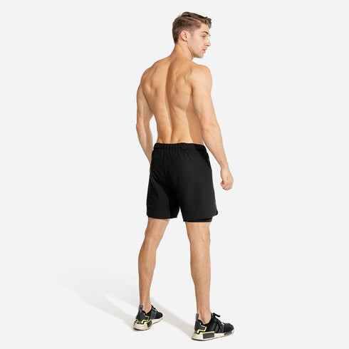 Men’s 2 in 1 Breathable Active Workout Shorts with Liner