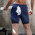Men's 2 in 1  Lightweight Running Shorts with Phone Pocket