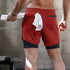 Men's 2 in 1  Lightweight Running Shorts with Phone Pocket