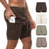 Men's 2 in 1  Lightweight Running Shorts with Phone Pocket