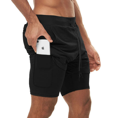 Men's 2 in 1  Lightweight Running Shorts with Phone Pocket