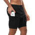 Men's 2 in 1  Lightweight Running Shorts with Phone Pocket
