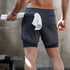 Men's 2 in 1  Lightweight Running Shorts with Phone Pocket