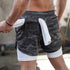 Men's 2 in 1  Lightweight Running Shorts with Phone Pocket