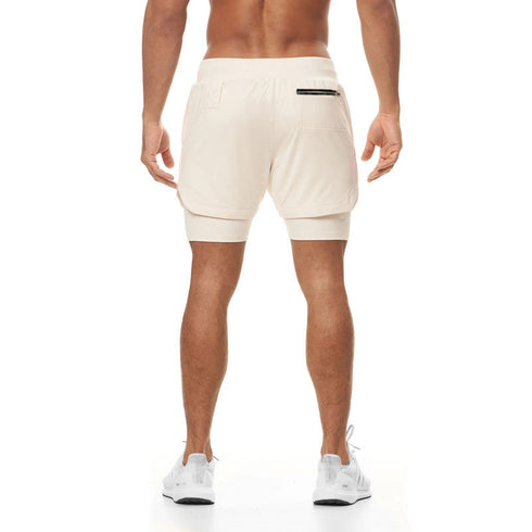 Men's 2 in 1 Quick Dry Athletic Workout Shorts with Lined