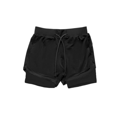 Men's 2 in 1 Quick Dry Athletic Workout Shorts with Lined