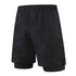 Men's 2 in 1 Quick Dry Camo Sweat Shorts with Towel Loop