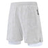 Men's 2 in 1 Quick Dry Camo Sweat Shorts with Towel Loop