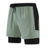 Men's 2 in 1 Quick Dry Jogger Athletic Shorts with Lined
