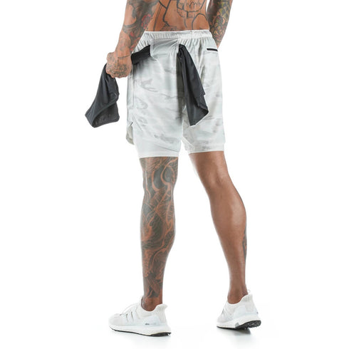 Men's 2 in 1 Quick Dry Workout Mesh Shorts with Liner