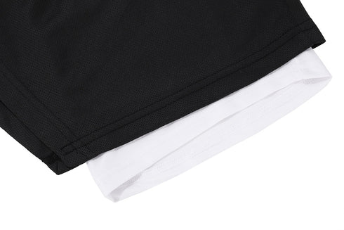 Men's 2 in 1 Quick Dry Workout Mesh Shorts with Liner