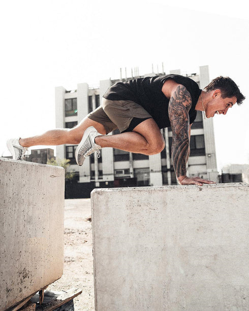 Men's 2 in 1 Quick Dry Workout Mesh Shorts with Liner