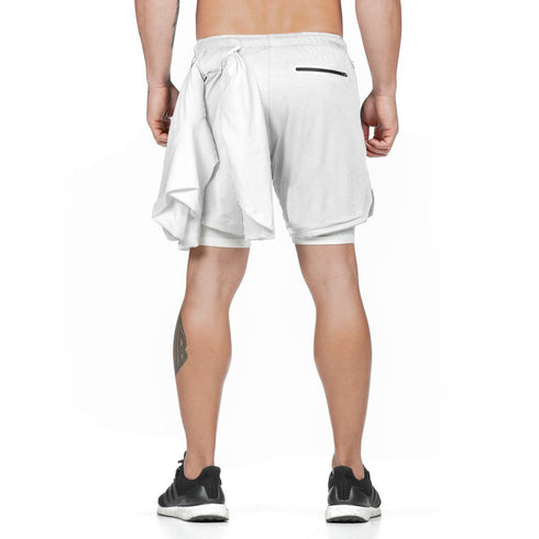 Men's 2 in 1 Quick Dry Workout Mesh Shorts with Liner