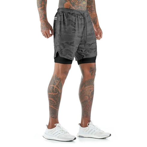 Men's 2 in 1 Quick Dry Workout Mesh Shorts with Liner