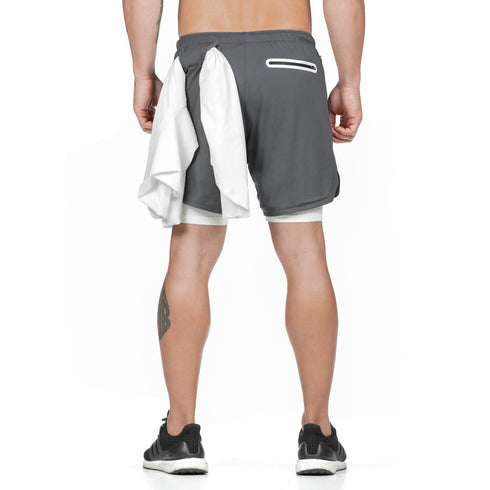 Men's 2 in 1 Quick Dry Workout Mesh Shorts with Liner