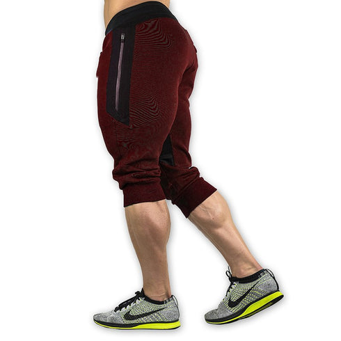 Men’s 3/4 Jogger Capri Cotton Running Shorts